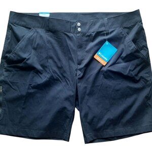 Columbia Black Short Court Active Fit Omni-Shade 50 UPF Size 24W New with Tags